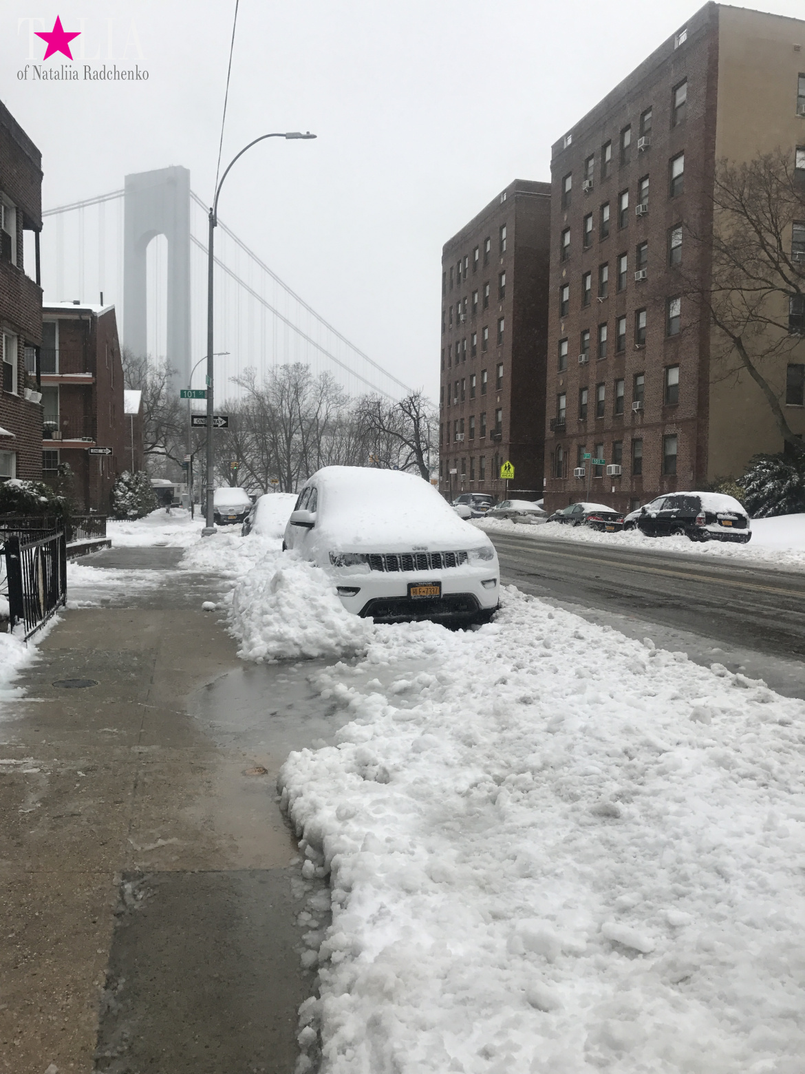 Snow Storm "Stella" on March 14, 2017 in New York